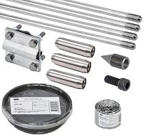 Комплект заземления вертикальный муфтовый IEK KARAT 16х6000мм нержавеющая сталь картинка